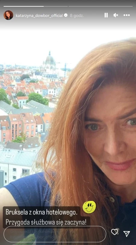 Katarzyna Dowbor wyglądowała w Brukseli Katarzyna Dowbor wyglądowała w Brukseli