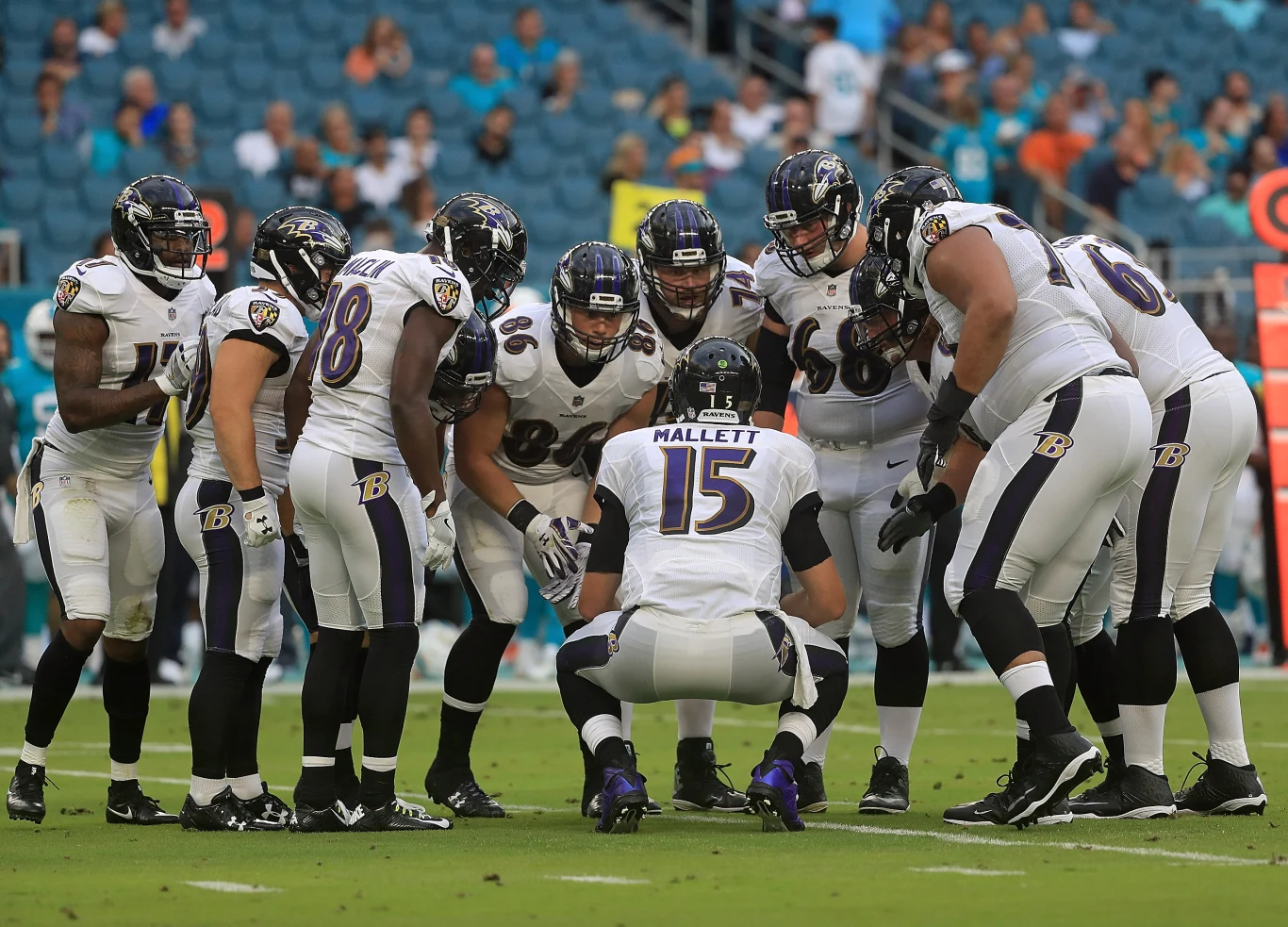 Ryan Mallett z kolegami z drużyny