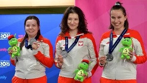 Klaudia Breś, Joanna Wawrzonowska i Julita Borek - nasze srebrne medalistki igrzysk europejskich 2023