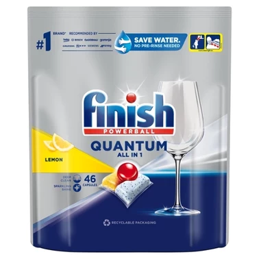 Finish Quantum Lemon Kapsułki do mycia naczyń w zmywarce 478,4 g (46 sztuk) - 3