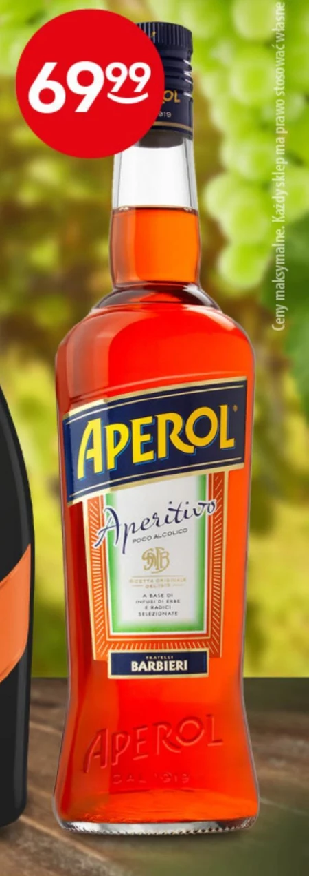 Aperol Napój alkoholowy 700 ml