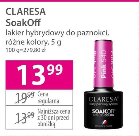 Lakier hybrydowy Claresa