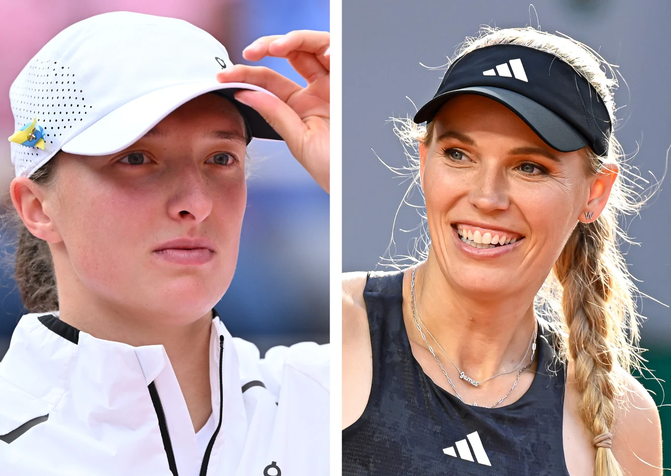Iga Świątek i Caroline Wozniacki Iga Świątek i Caroline Wozniacki