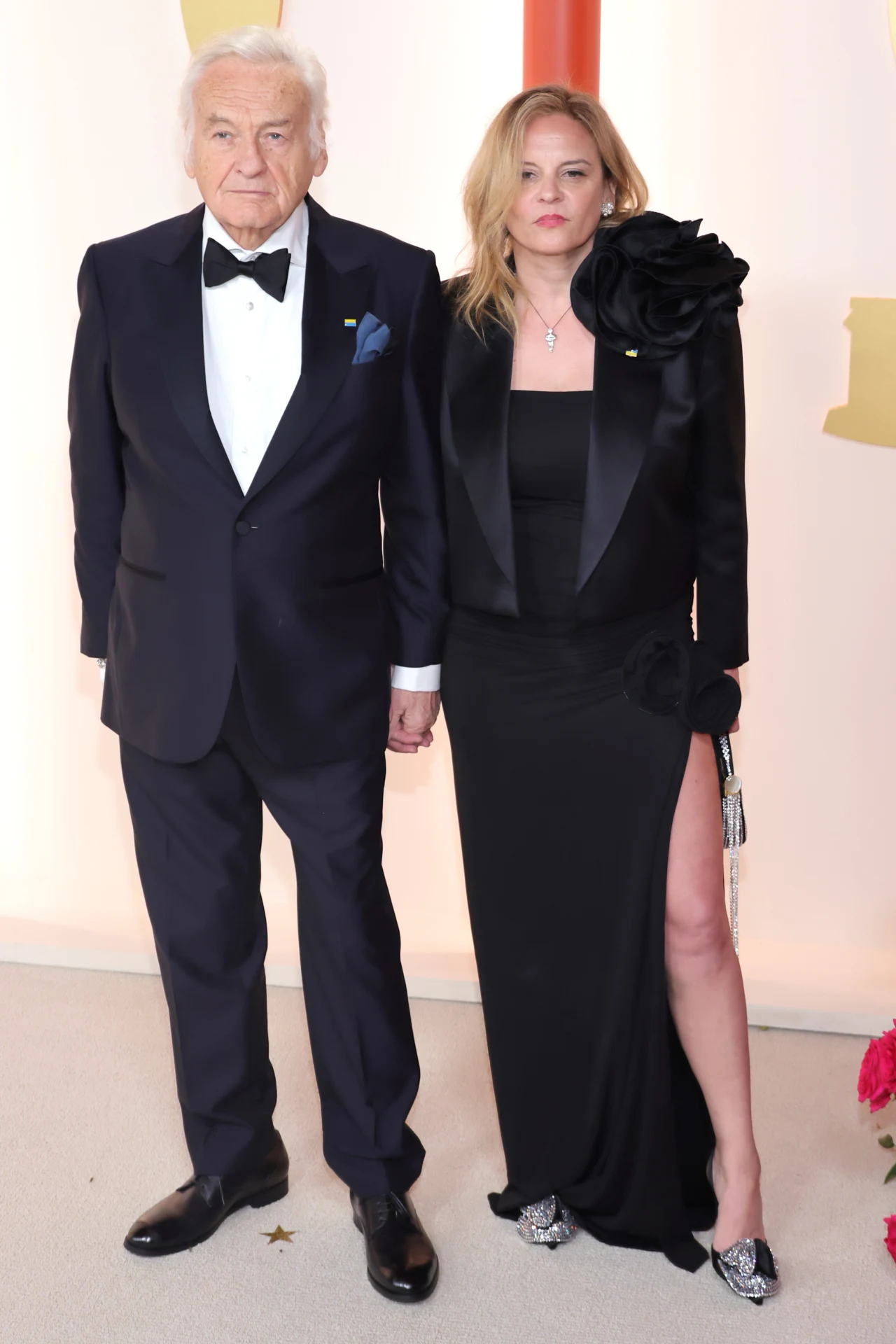 Jerzy Skolimowski i Ewa Piaskowska na tegorocznych Oscarach