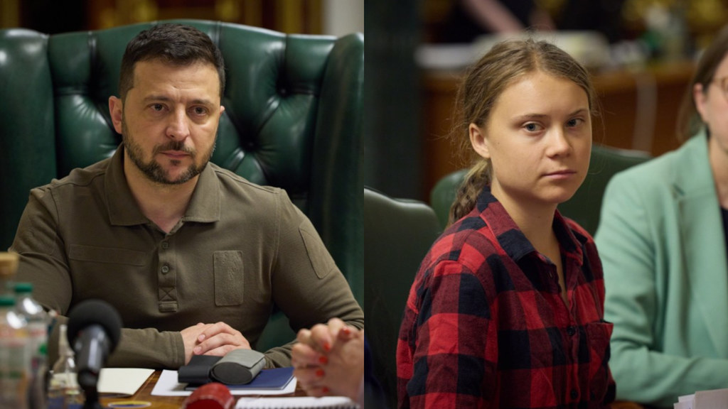 Greta Thunberg odwiedziła w czwartek Ukrainę, aby wziąć udział w spotkaniu specjalnej grupy. Jej uczestnicy mają zająć się dokumentacją zbrodni na środowisku Ukrainy, jakich dokonała Rosja