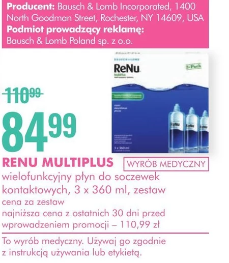 Płyn do soczewek