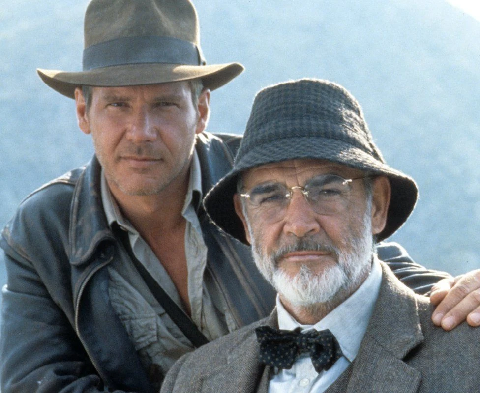 Harrison Ford i Sean Connery w filmie Indiana Jones i ostatnia krucjata Harrison Ford i Sean Connery w filmie Indiana Jones i ostatnia krucjata