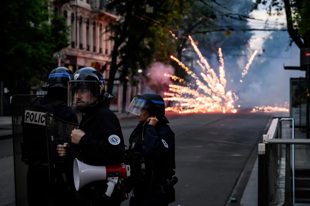Francuska policja podczas zamieszek w Lyon, 30 czerwca 2023 roku / zdj. ilustracyjne Francuska policja podczas zamieszek w Lyon, 30 czerwca 2023 roku / zdj. ilustracyjne