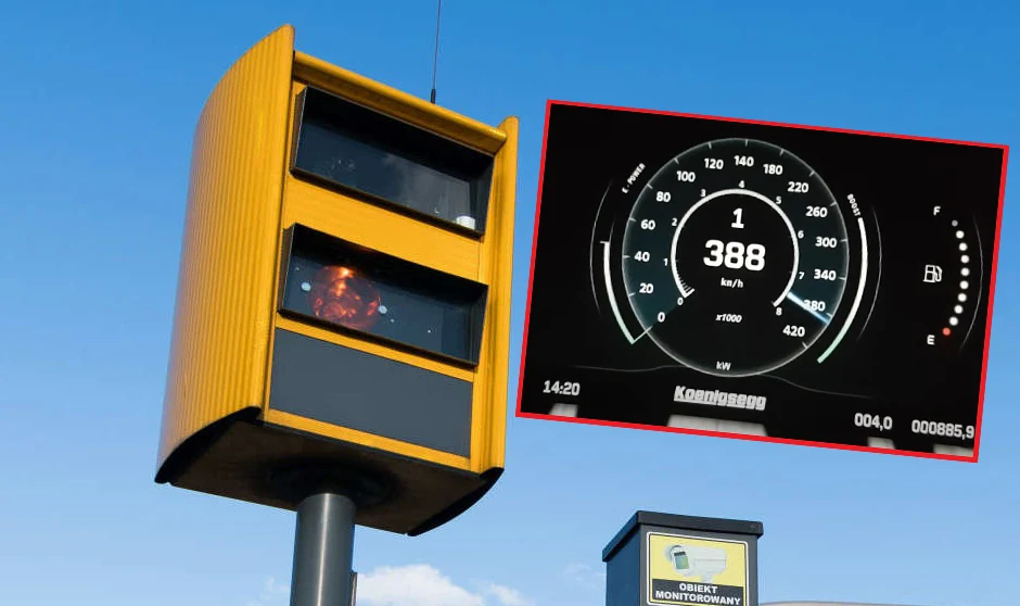 Fotoradar przyłapał kierowcę jadącego 388 km/h Fotoradar przyłapał kierowcę jadącego 388 km/h