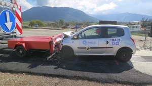 Poduszka zderzeniowa pozwala uniknąć tragedii podczas prac drogowych na autostradach