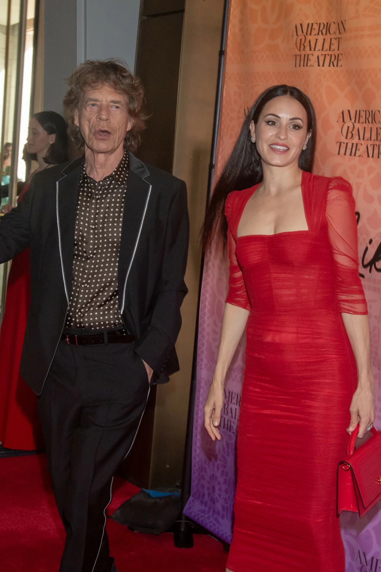 Mick Jagger z ukochaną. Mick Jagger z ukochaną.