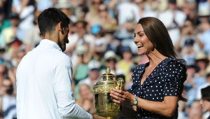 Novak Djoković i księżna Kate po finale Wimbledonu w 2022 roku