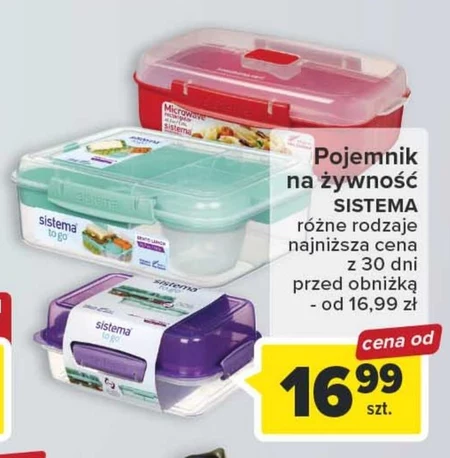 Pojemniki na żywność Sistema
