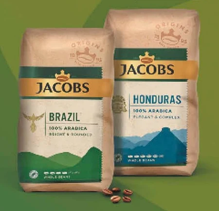 Jacobs Origins Brazil Bright & Rounded Kawa ziarnista palona 1000 g