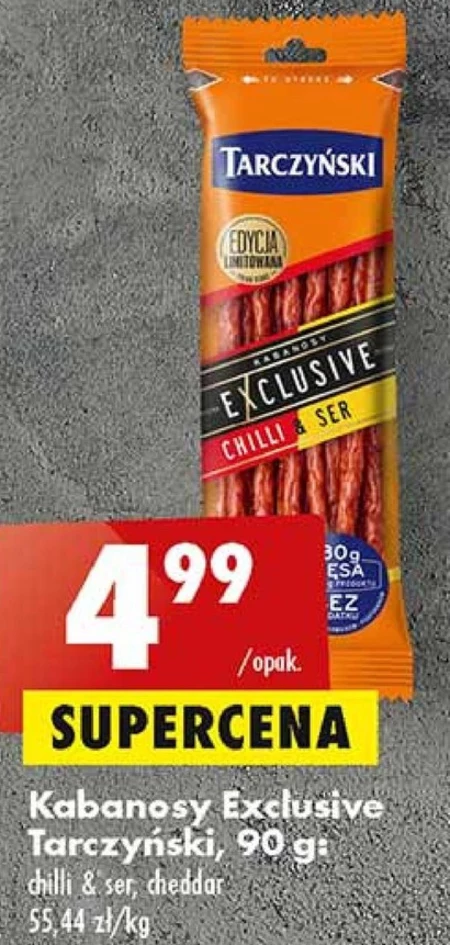 Tarczyński Kabanosy Exclusive chilli & ser 90 g