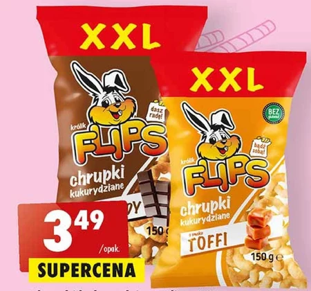 Flips Chrupki kukurydziane o smaku czekolady 70 g