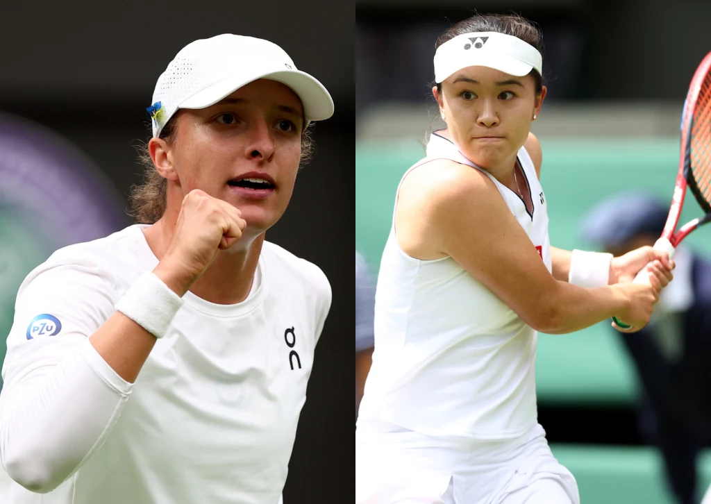 Iga Świątek i Chinka Lin Zhu Iga Świątek i Chinka Lin Zhu