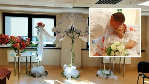 Ślub w szpitalu. Pani Dorota oraz pan Krzysztof powiedzieli sobie sakramentalne "tak"