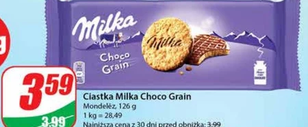 Milka Loop Cookie Ciastka z kawałkami czekolady 132 g (6 sztuk)