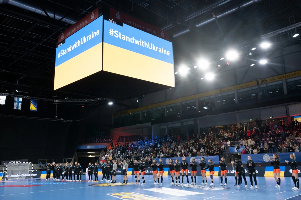 Wsparcie dla Ukrainy przed meczem Niemcy - Holandia