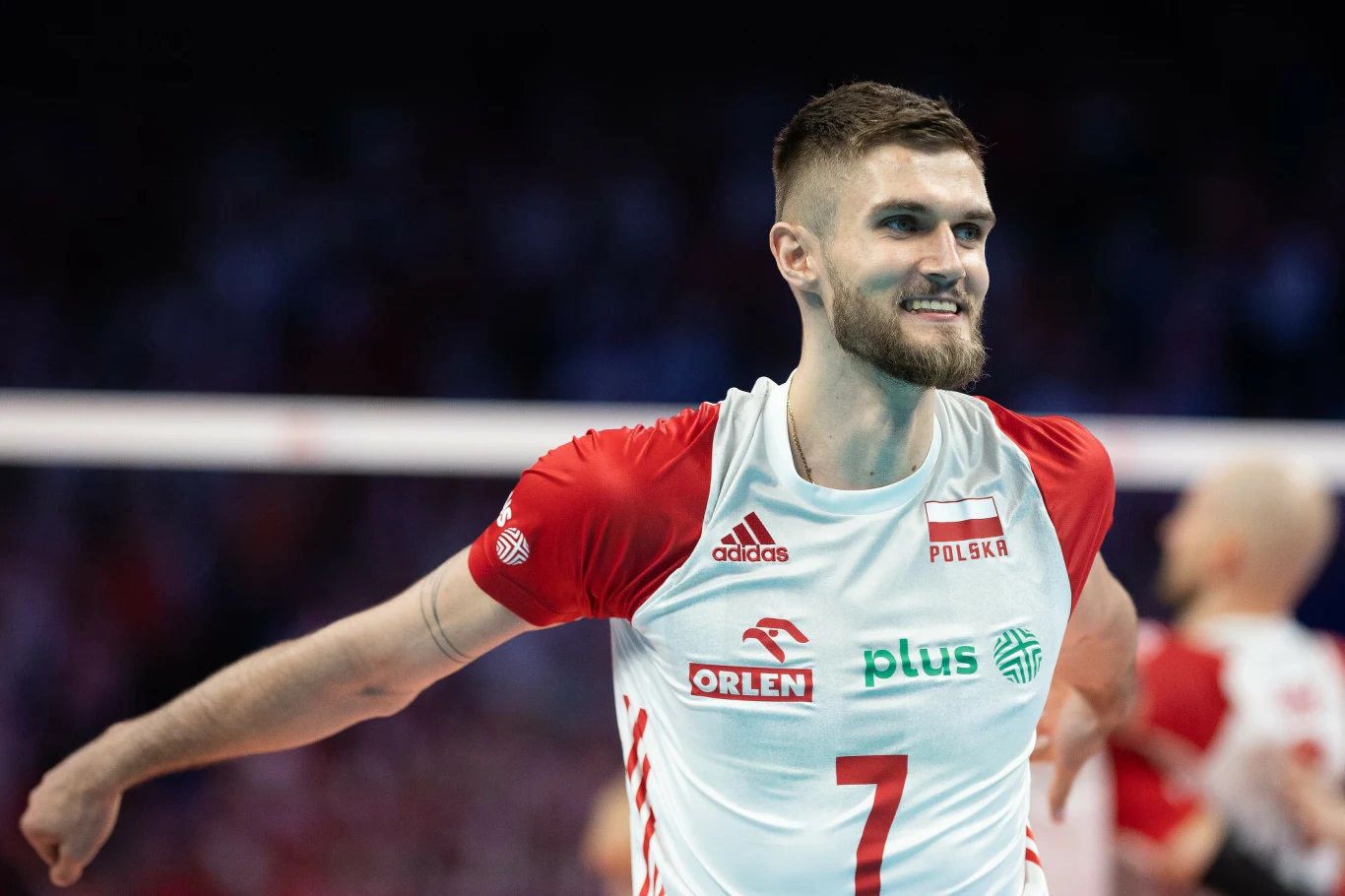 Karol Kłos w barwach reprezentacji Polski