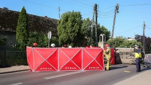 Niebezpieczny wypadek w Wielkopolsce. Kierowca uszkodził przydrożną kapliczkę