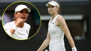 Jelena Rybakina (fot. PAP/EPA/TOLGA AKMEN). Miniaturka: Iga Świątek (PAP/EPA)