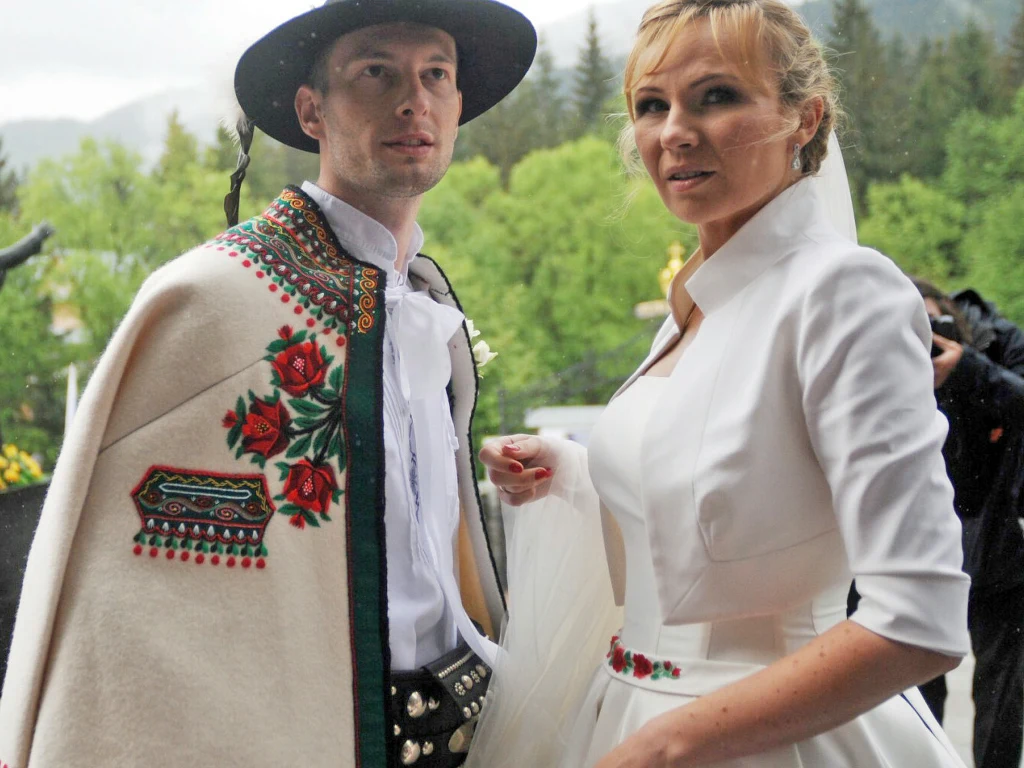 Anna Guzik i Wojciech Tylka w dniu ślubu