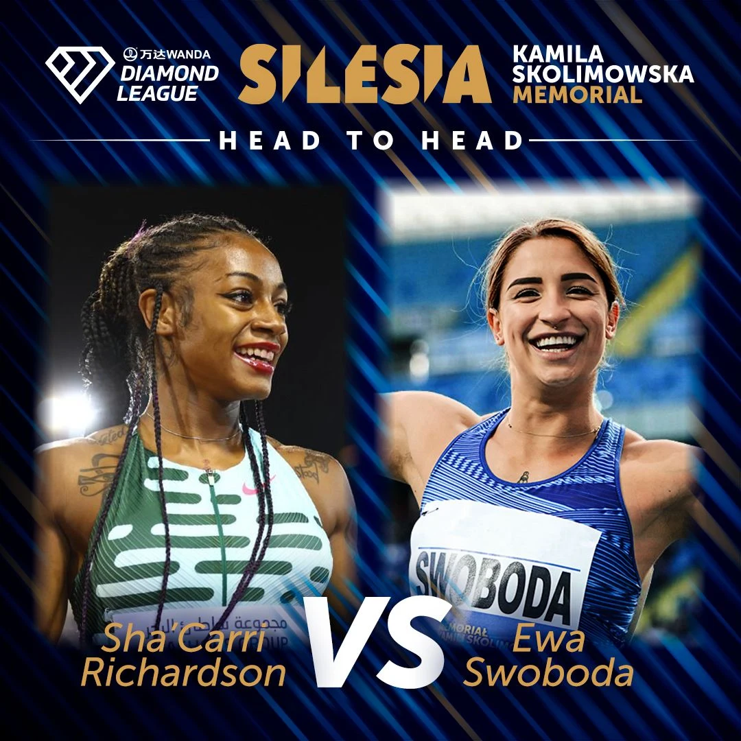 Sha'Carri Richardson i Ewa Swoboda