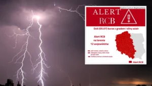 Nad Polskę nadciągają burze z gradem. Alert RCB dla 12 województw