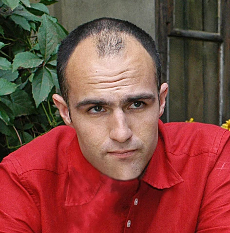 Jeff Butcher na planie serialu "Raczo" Jeff Butcher na planie serialu "Raczo"