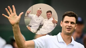Hubert Hurkacz i Denis Shapovalov zabijają wspólnie czas w momentach "deszczowych przestojów" na Wimbledonie 2023