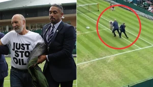 Wimbledon. Aresztowano trzy osoby, które wbiegły na kort podczas rozegranych w środę meczów