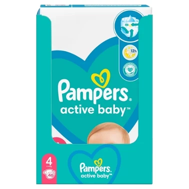 Pampers Active Baby, rozmiar 4, 46 pieluszek, 9kg-14kg - 4