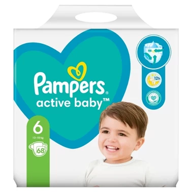 Pampers Active Baby 6, 68 Pieluszek,13kg-18kg - 1