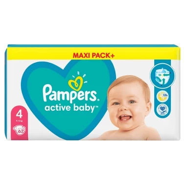 Pampers Active Baby 4, 62 Pieluszek,9kg-14kg - 2