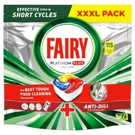 Fairy Platinum Plus Cytryna Tabletki do zmywarki All In One, 115 tabletek
