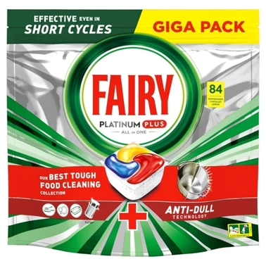 Fairy Platinum Plus Cytryna Tabletki do zmywarki All In One, 84 tabletek - 0