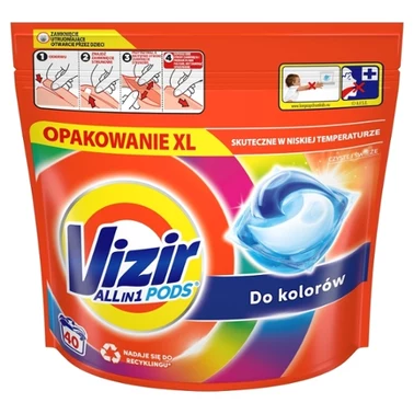 Vizir Platinum PODS Do kolorowych ubrań Kapsułki do prania, 40 prań - 1