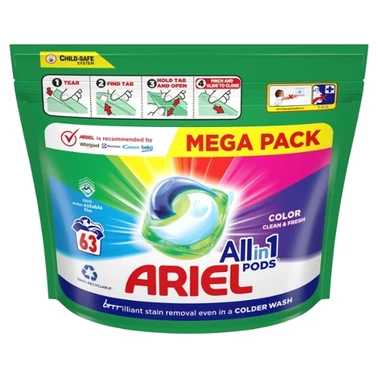 Ariel All-in-1 PODS Kapsułki z płynem do prania, 63prań - 2