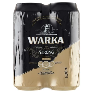Warka Strong Piwo jasne 4 x 500 ml - 1