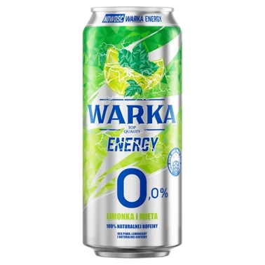 Warka Energy Bezalkoholowy napój piwny limonka i mięta 500 ml - 0