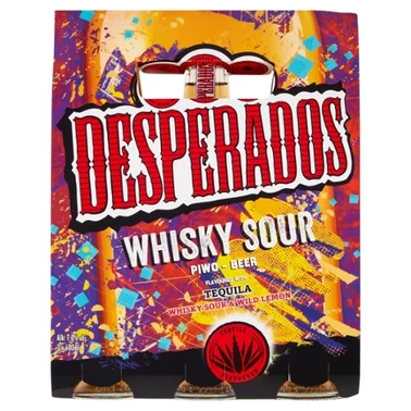 Desperados Whisky Sour Piwo aromatyzowane 3 x 400 ml - 0