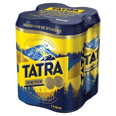 Tatra Piwo jasne pełne 4 x 500 ml - 1