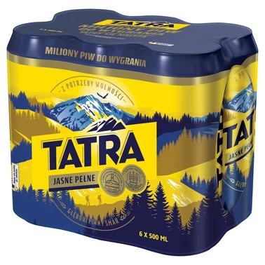 Tatra Piwo jasne pełne 6 x 500 ml - 1