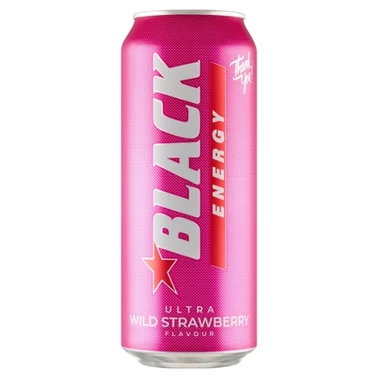 Black Energy Ultra Wild Strawberry Gazowany napój energetyzujący 500 ml - 1