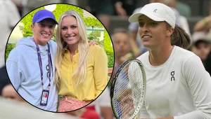 Iga Świątek miała okazję spotkać się z Lindsey Vonn  na Wimbledonie 