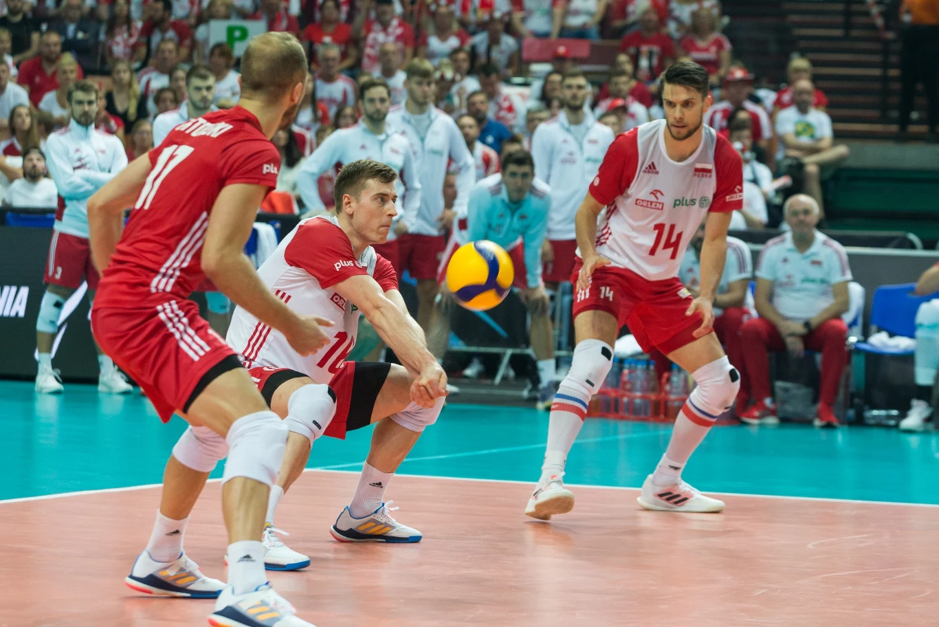 Aleksander Śliwka (z numerem 14) w reprezentacji Polski
