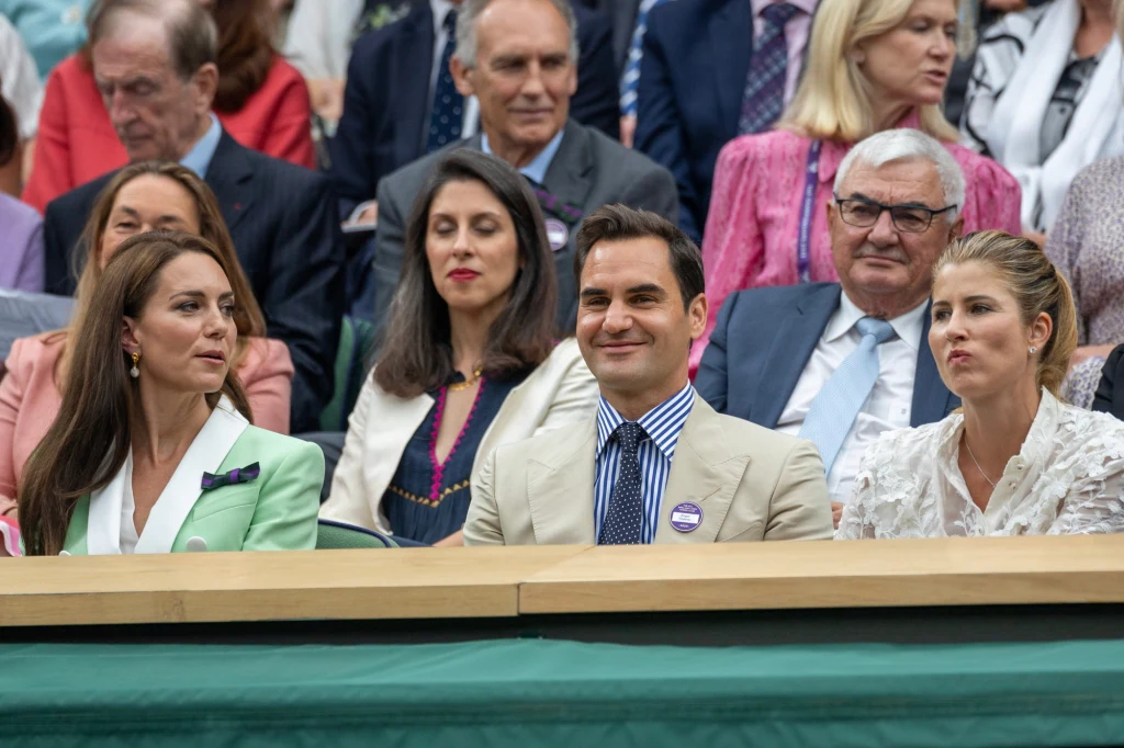 Księżna Kate, Roger Federer, Mirka Federer Księżna Kate, Roger Federer, Mirka Federer