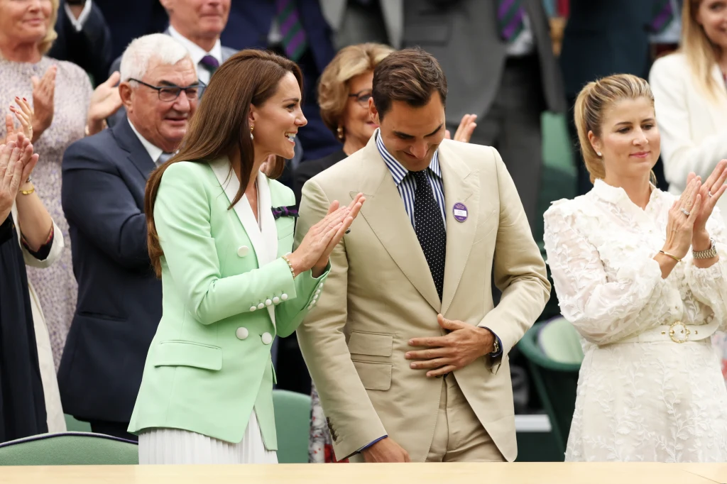 Księżna Kate, Roger Federer, Mirka Federer Księżna Kate, Roger Federer, Mirka Federer